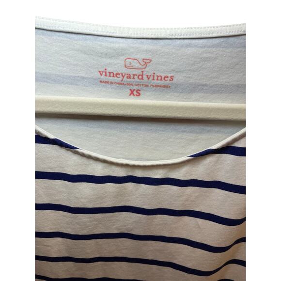 Vineyard Vines Women XS Tunic Blouse Fisherman Core Nautical Preppy Pink & Navy - Picture 11 of 13